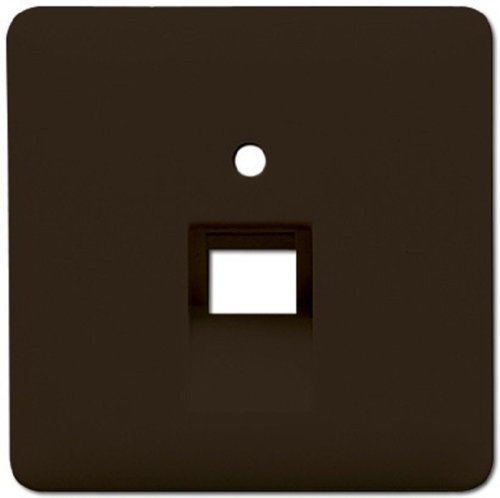 Лицевая панель Jung CD500 для 1-м. розетки RJ11/RJ45 коричневый картинка